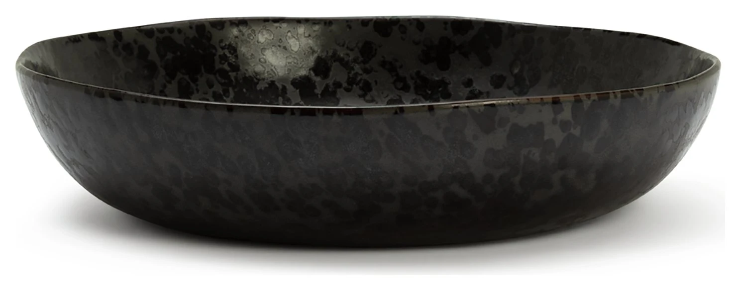 Habitat Preto Stoneware Serving Bowl - Black 6 Habitat Preto Stoneware Serving Bowl - Black - Image 4
