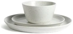 Habitat Addison 12 Piece Stoneware Dinner Set - White -Kitchen Supplies Store 9311453 R Z002A