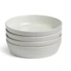 Habitat Addison 4 Piece Stoneware Pasta Bowl - White -Kitchen Supplies Store 9311525 R Z001A