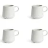 Habitat Addison Set Of 4 Speckled Mugs - White -Kitchen Supplies Store 9311594 R Z001A