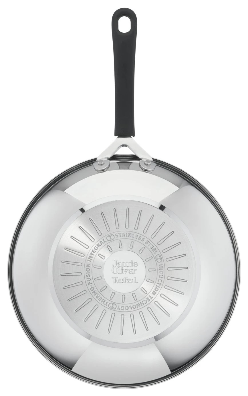 Tefal Jamie Oliver 28cm Non Stick Stainless Steel Wok 7 Tefal Jamie Oliver 28cm Non Stick Stainless Steel Wok - Image 5