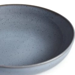 Habitat Evora 4 Piece Stoneware Pasta Bowls - Blue -Kitchen Supplies Store 9358650 R Z005A