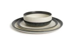 Habitat Stripe 12 Piece Stoneware Dinner Set - Multicoloured -Kitchen Supplies Store 9360992 R Z002A