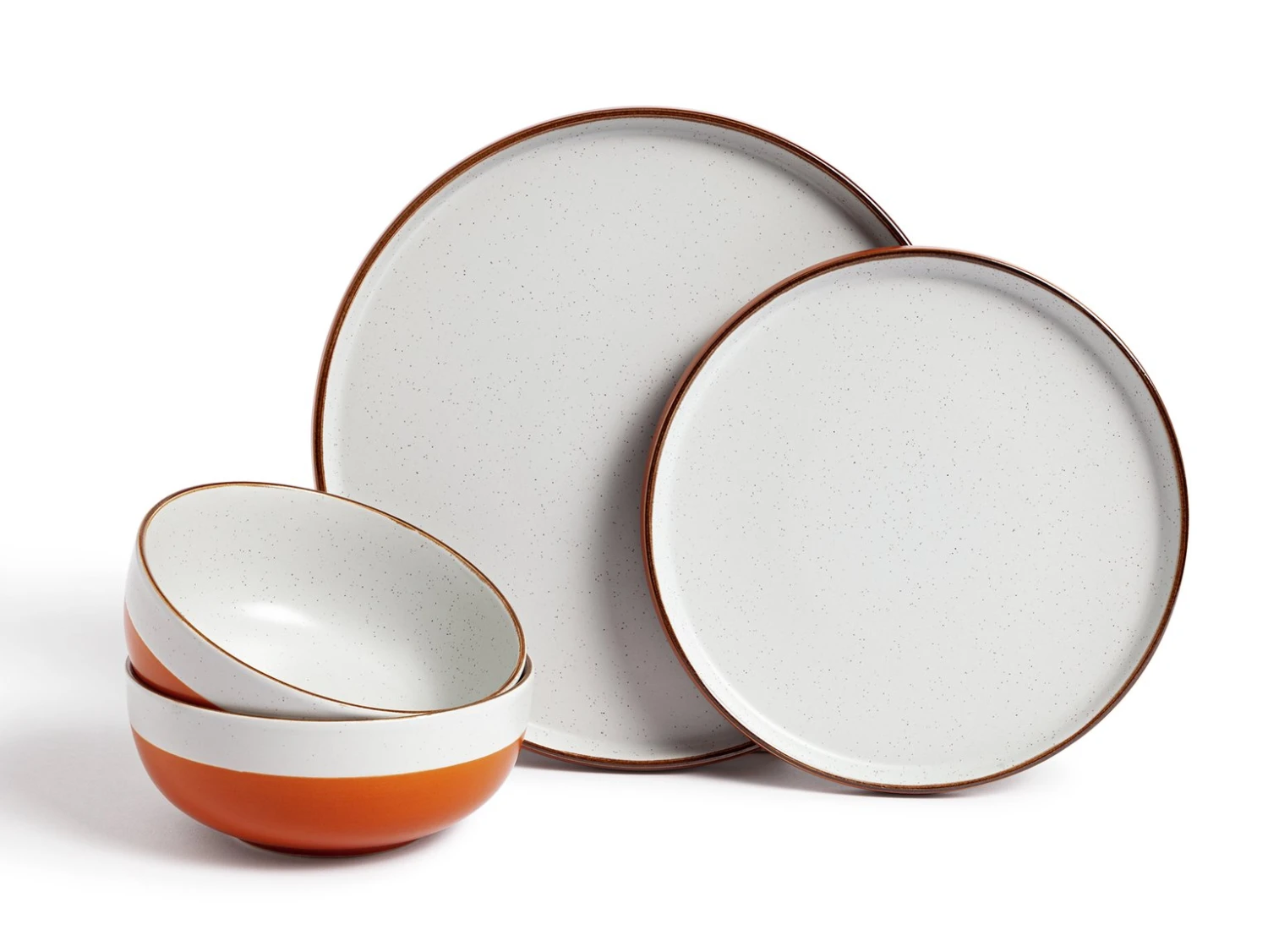 Habitat 12 Piece Stoneware Dinner Set - Rust Speckle 3 Habitat 12 Piece Stoneware Dinner Set - Rust Speckle