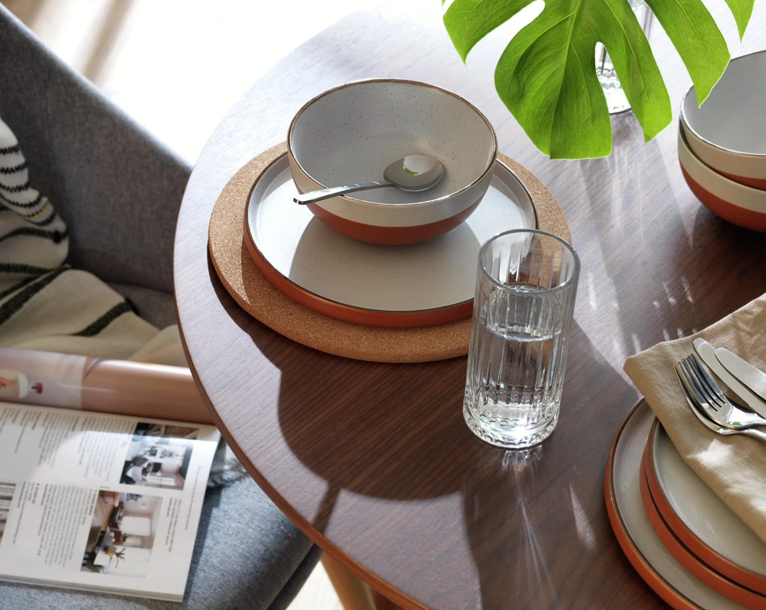 Habitat 12 Piece Stoneware Dinner Set - Rust Speckle 4 Habitat 12 Piece Stoneware Dinner Set - Rust Speckle - Image 2