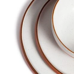 Habitat 12 Piece Stoneware Dinner Set - Rust Speckle 13 Habitat 12 Piece Stoneware Dinner Set - Rust Speckle -Kitchen Supplies Store 9361173 R Z005A