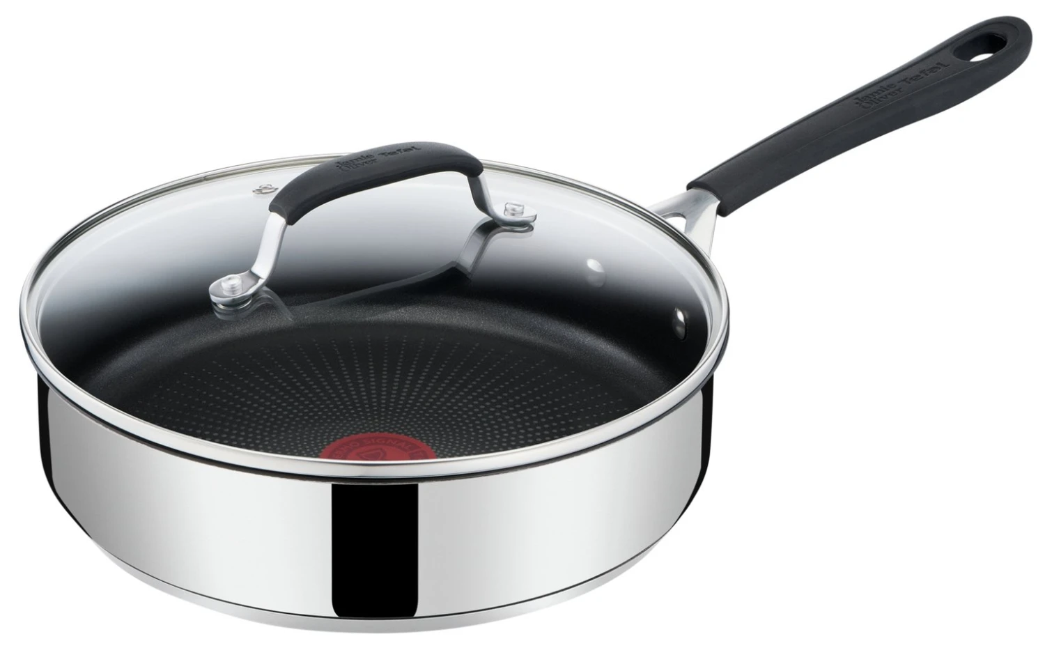 Tefal Jamie Oliver 25cm Non Stick Stainless Steel Saute Pan 3 Tefal Jamie Oliver 25cm Non Stick Stainless Steel Saute Pan