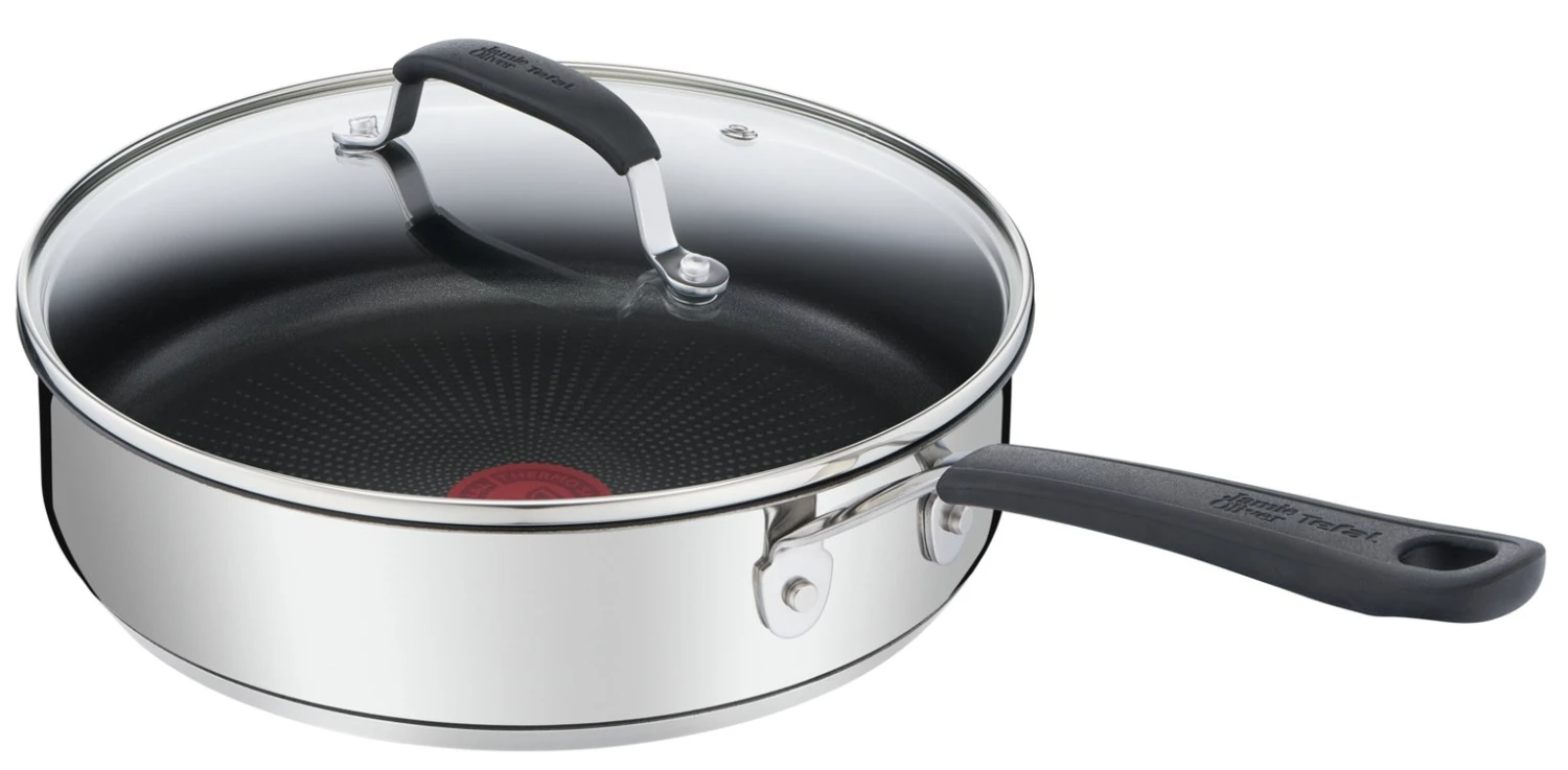 Tefal Jamie Oliver 25cm Non Stick Stainless Steel Saute Pan 5 Tefal Jamie Oliver 25cm Non Stick Stainless Steel Saute Pan - Image 3