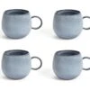 Habitat Evora Set Of 4 Stoneware Mugs - Blue