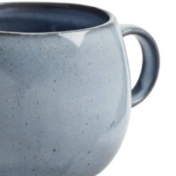 Habitat Evora Set Of 4 Stoneware Mugs - Blue 8 Habitat Evora Set Of 4 Stoneware Mugs - Blue -Kitchen Supplies Store 9421745 R Z003A