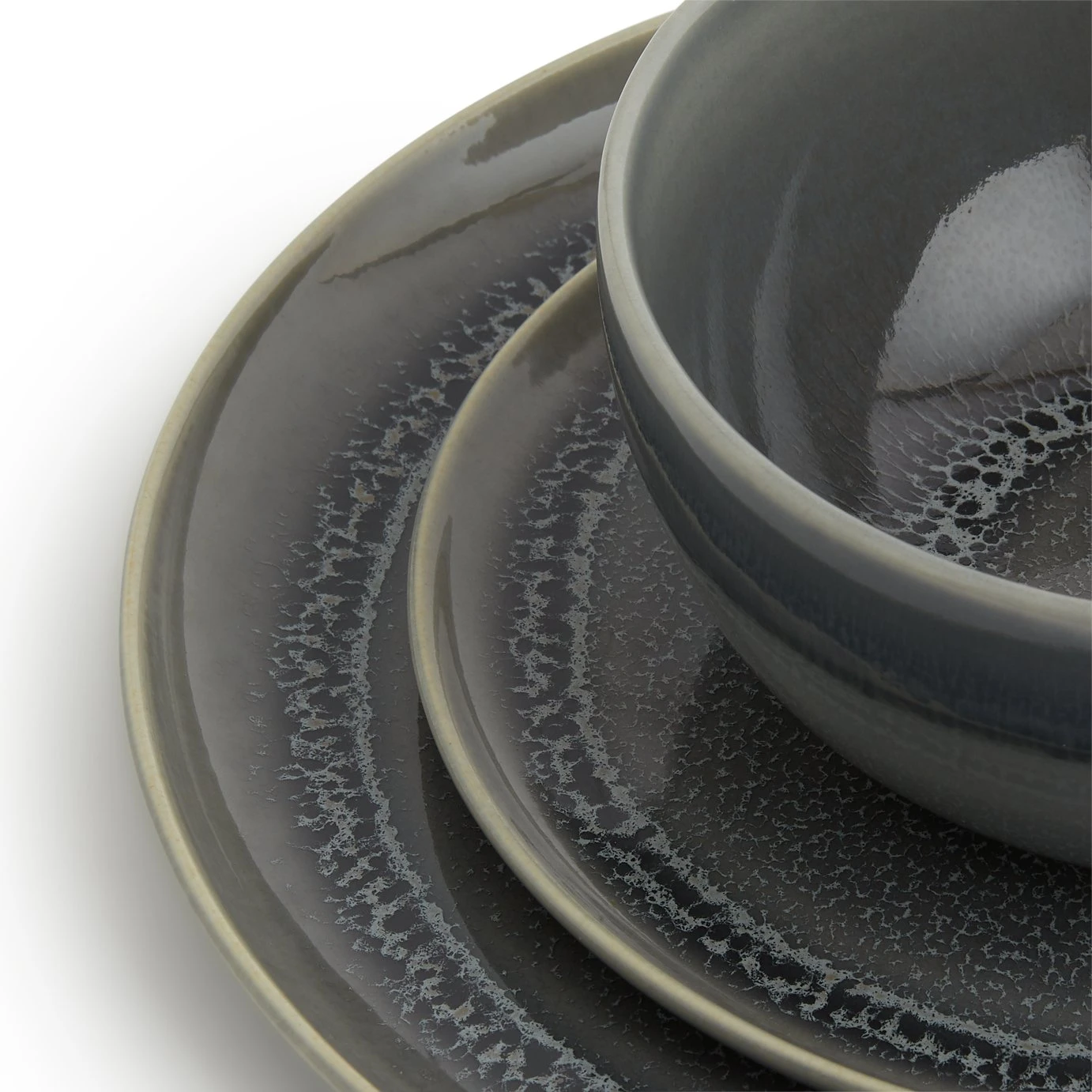 Habitat Evora 12 Piece Stoneware Dinner Set - Green 8 Habitat Evora 12 Piece Stoneware Dinner Set - Green - Image 6