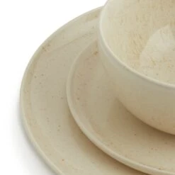 Habitat Evora 12 Piece Stoneware Dinner Set - Natural -Kitchen Supplies Store 9424261 R Z005A