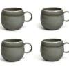 Habitat Evora Set Of 4 Stoneware Mugs - Green -Kitchen Supplies Store 9424876 R Z001A