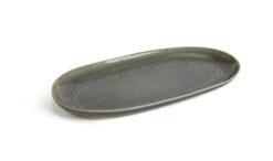 Habitat Evora Stoneware Serving Platter - Green -Kitchen Supplies Store 9437605 R Z003A