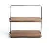 Habitat Industrial Two Tier Wooden Serving Platter -Kitchen Supplies Store 9474857 R Z001A