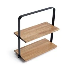 Habitat Industrial Two Tier Wooden Serving Platter 13 Habitat Industrial Two Tier Wooden Serving Platter -Kitchen Supplies Store 9474857 R Z005A