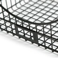 Habitat Pack Of 2 Storage Basket With Label Slot - Black -Kitchen Supplies Store 9491524 R Z002A