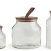 Habitat Set Of 3 Glass Jar Set -Kitchen Supplies Store 9491672 R Z001A