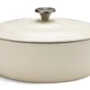 Habitat 4.70 Litre Cast Iron Oval Casserole Dish - Cream 1 Habitat 4.70 Litre Cast Iron Oval Casserole Dish - Cream -Kitchen Supplies Store 9499935 R Z001A