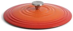 Habitat 4 Litre Cast Iron Shallow Casserole Dish - Orange -Kitchen Supplies Store 9505805 R Z004A