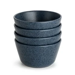Habitat Addison Set Of 4 Stoneware Cereal Bowl - Blue -Kitchen Supplies Store 9525201 R Z002A