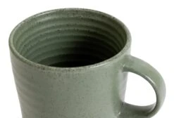 Habitat Textured Ripple Set Of 4 Mugs - Sage -Kitchen Supplies Store 9527261 R Z004A