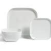 Habitat Riko Square 12 Piece Dinner Set - White -Kitchen Supplies Store 9550874 R Z001A