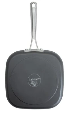 Habitat 24cm Anodised Aluminium Grill Pan - Black -Kitchen Supplies Store 9556380 R Z004A