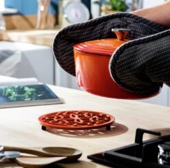 Habitat Cast Iron Trivet - Orange -Kitchen Supplies Store 9574142 R Z002C