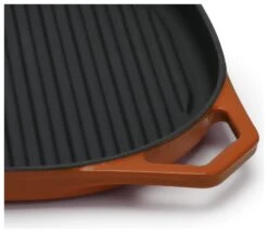 Habitat Large Cast Iron Grill Pan - Orange -Kitchen Supplies Store 9582158 R Z003A