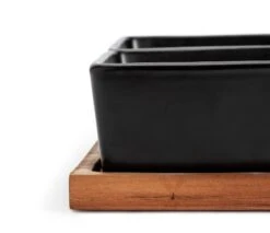 Habitat Stoneware Multiserve - Black 9 Habitat Stoneware Multiserve - Black -Kitchen Supplies Store 9585832 R Z002A