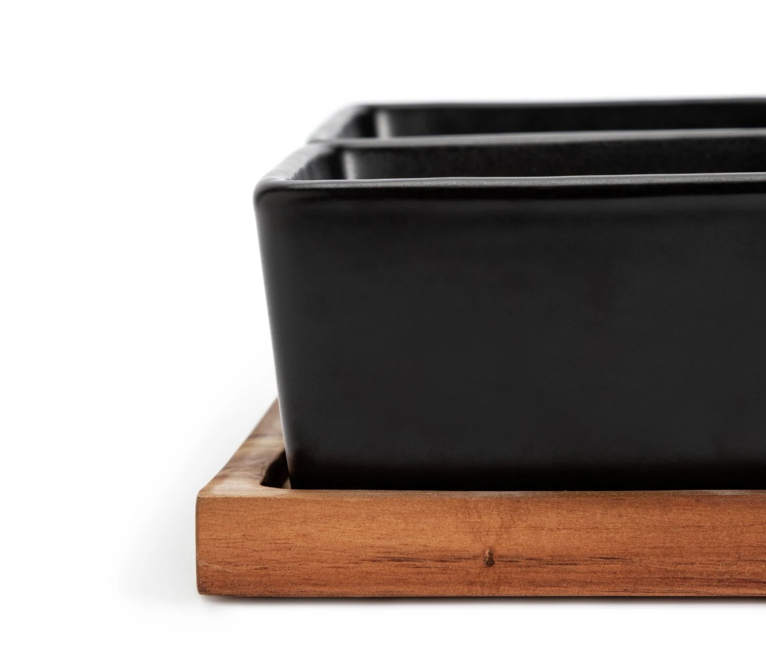 Habitat Stoneware Multiserve - Black 4 Habitat Stoneware Multiserve - Black - Image 2