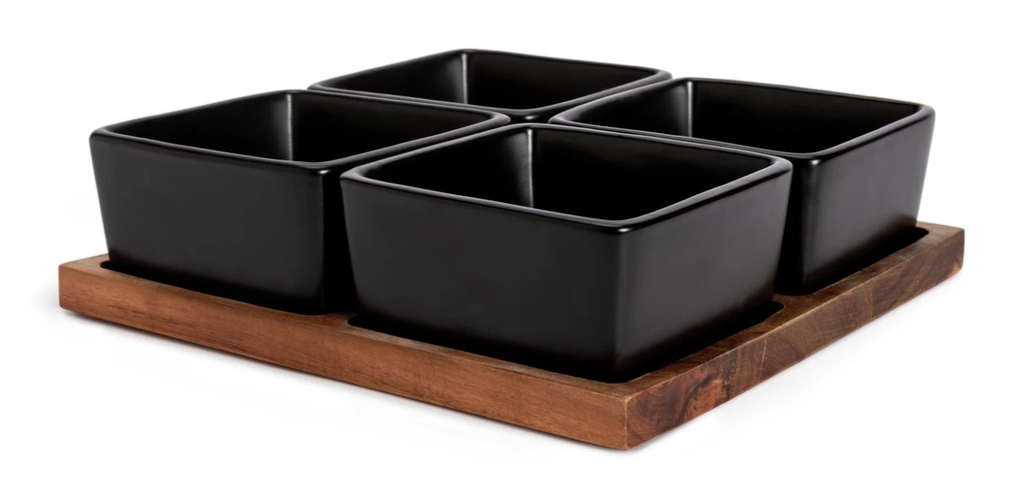Habitat Stoneware Multiserve - Black 7 Habitat Stoneware Multiserve - Black - Image 5