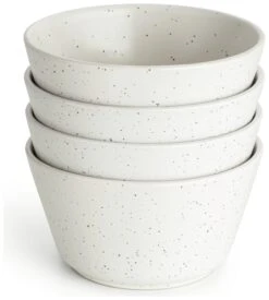 Habitat Addison Set Of 4 Stoneware Cereal Bowl - White -Kitchen Supplies Store 9592739 R Z002A