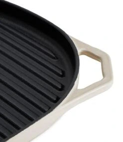 Habitat Large Cast Iron Grill Pan - Cream -Kitchen Supplies Store 9596120 R Z003A