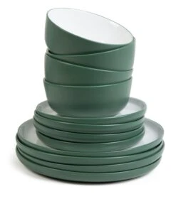 Habitat Two Tone 16 Piece Stoneware Dinner Set -Kitchen Supplies Store 9604438 R Z002A