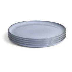 Habitat Evora 4 Piece Stoneware Side Plates - Blue -Kitchen Supplies Store 9631102 R Z002A