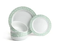 Habitat Scandi Decal 12 Piece Porcelain Dinner Set